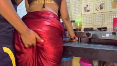Indian hot StepMom got fucked in kitchen