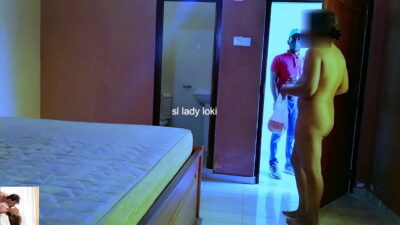 Indian delivery guy knocked on the door while couple having sex